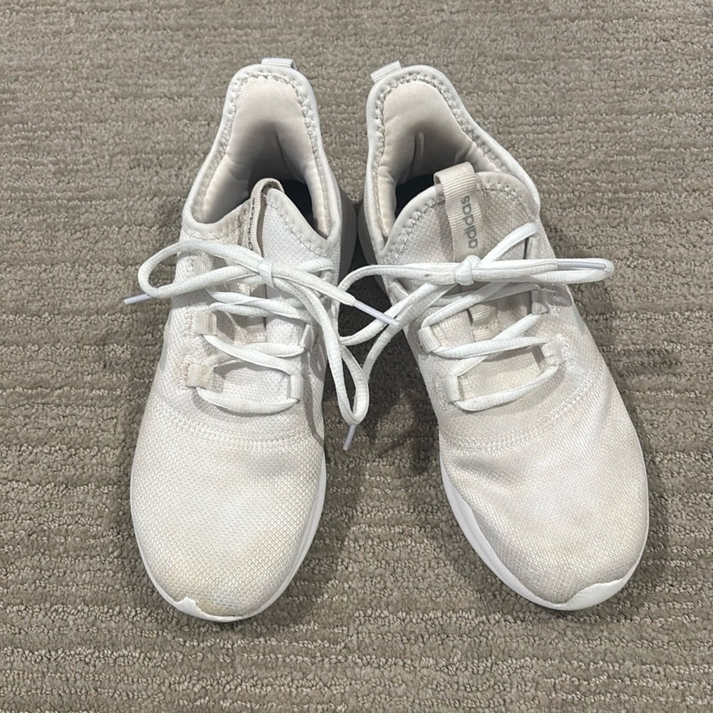 White adidas sneakers